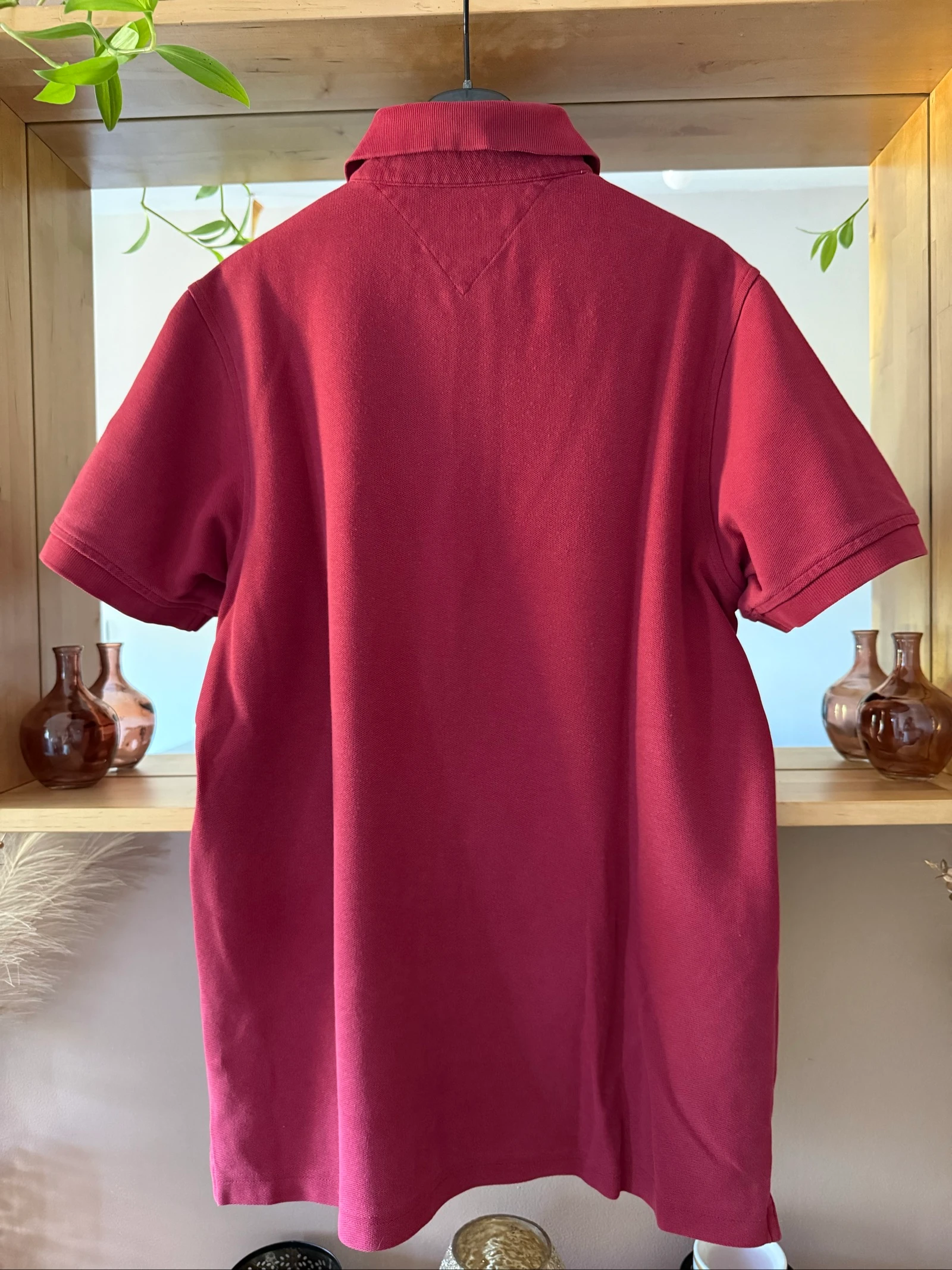 Rode Tommy Hilfiger polo voor heren M Custom Fit – 100% katoen – photo 2